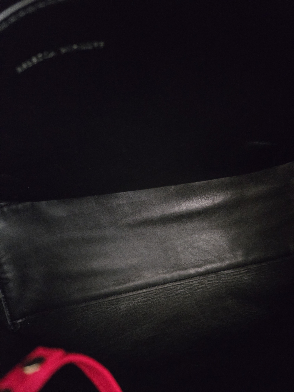 Rebecca Minkoff Black Leather Tote with Cream/White Polka Dot Print. Like New! - Picture 11 of 15